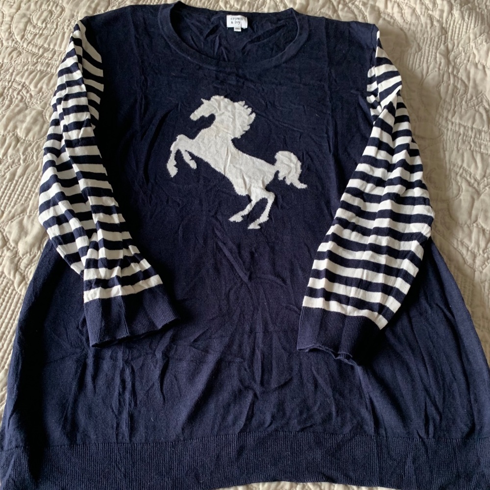 Crown + Ivy unicorn sweater